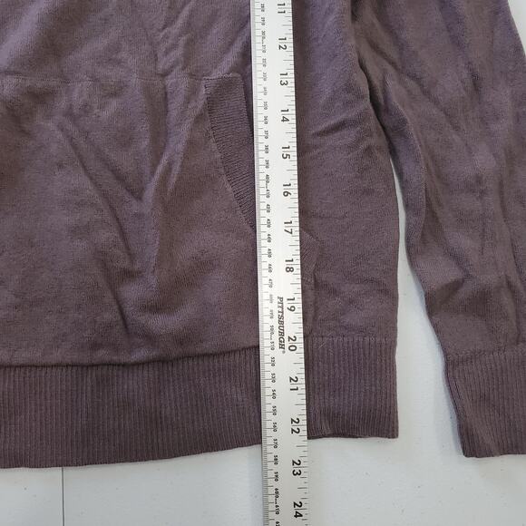 Artefact Hoodie Pullover Mens Medium Brown Merino Wool Kangaroo Pocket Outdoor - Picture 4 of 8